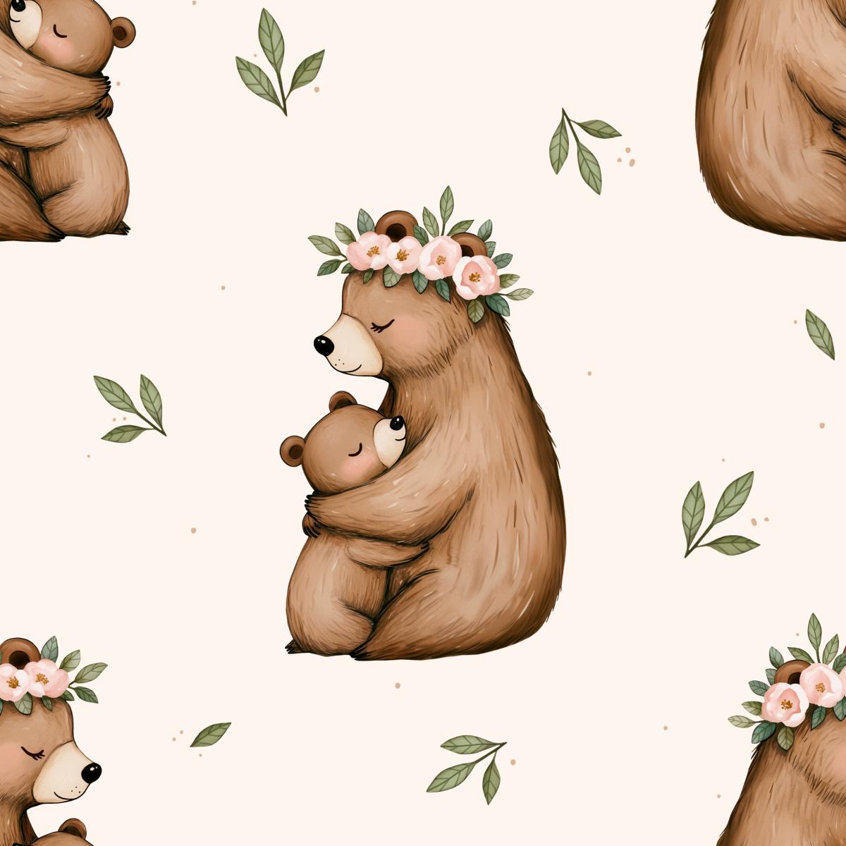 Mamabär mit Babybär - Bio Jersey / Bio French Terry - Vorbestellung!!! Mamabär mit Babybär - Bio Jersey / Bio French Terry - Vorbestellung!!!